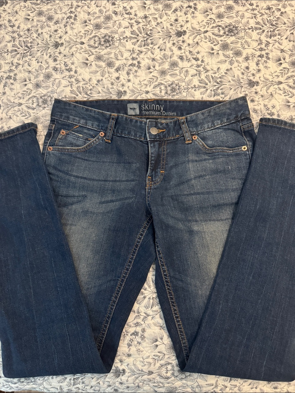 Skinny Premium Denim Jeans — Dark Blue Stretch
